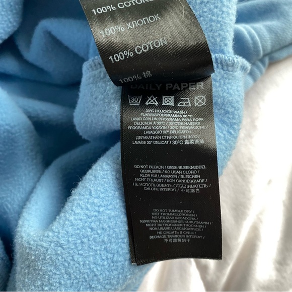 Daily Paper Allure Hoodie Sweatshirt Light Blue - Picture 7 of 8